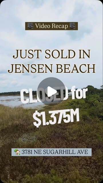 $1.375 Million Dream Home CLOSED in JENSEN BEACH! Secured with 100% VA Financing
